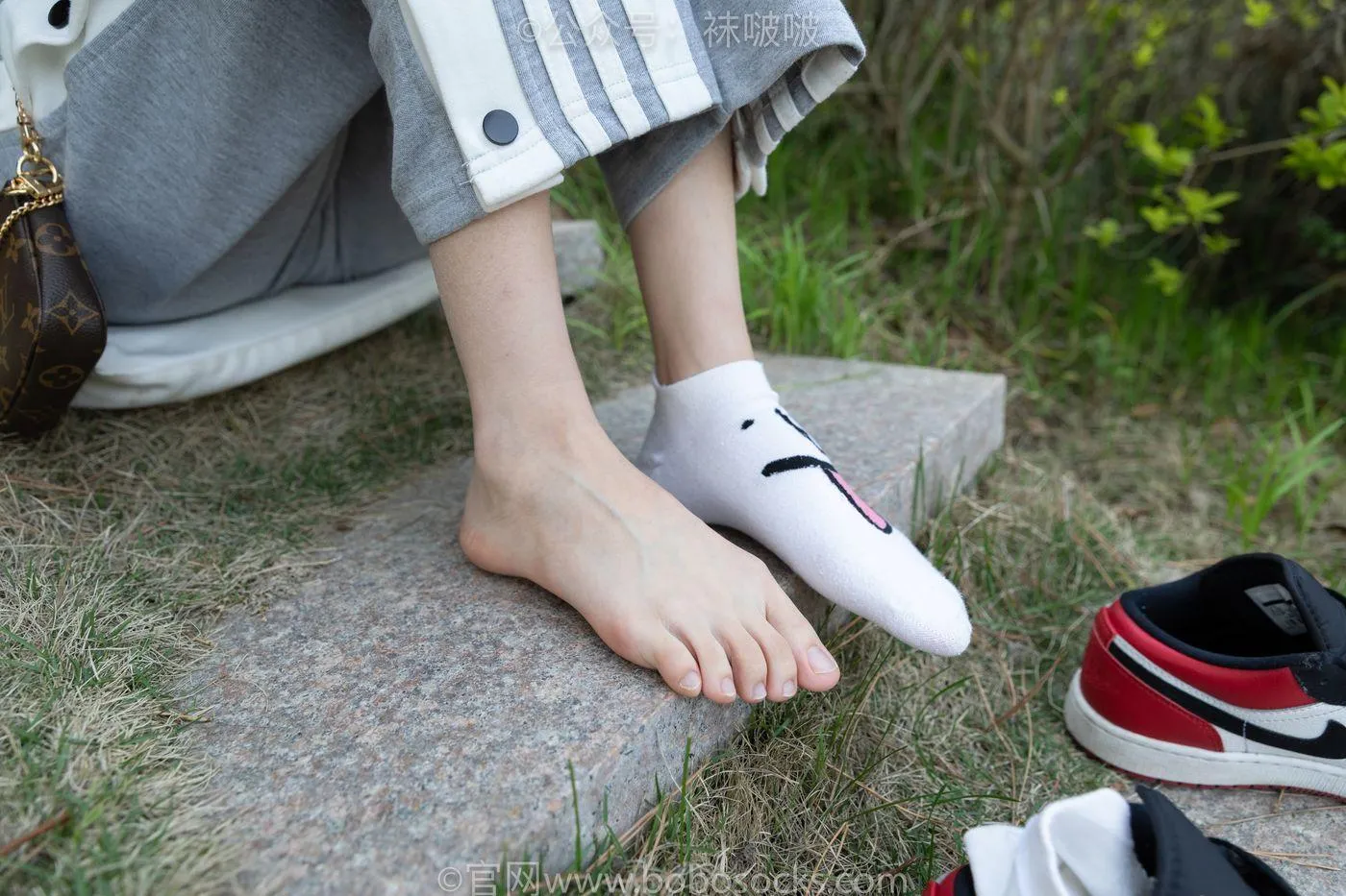 [BoBoSocks袜啵啵]NO.023 稚予-AJ、白色短棉袜、裸足 [119P]插图5